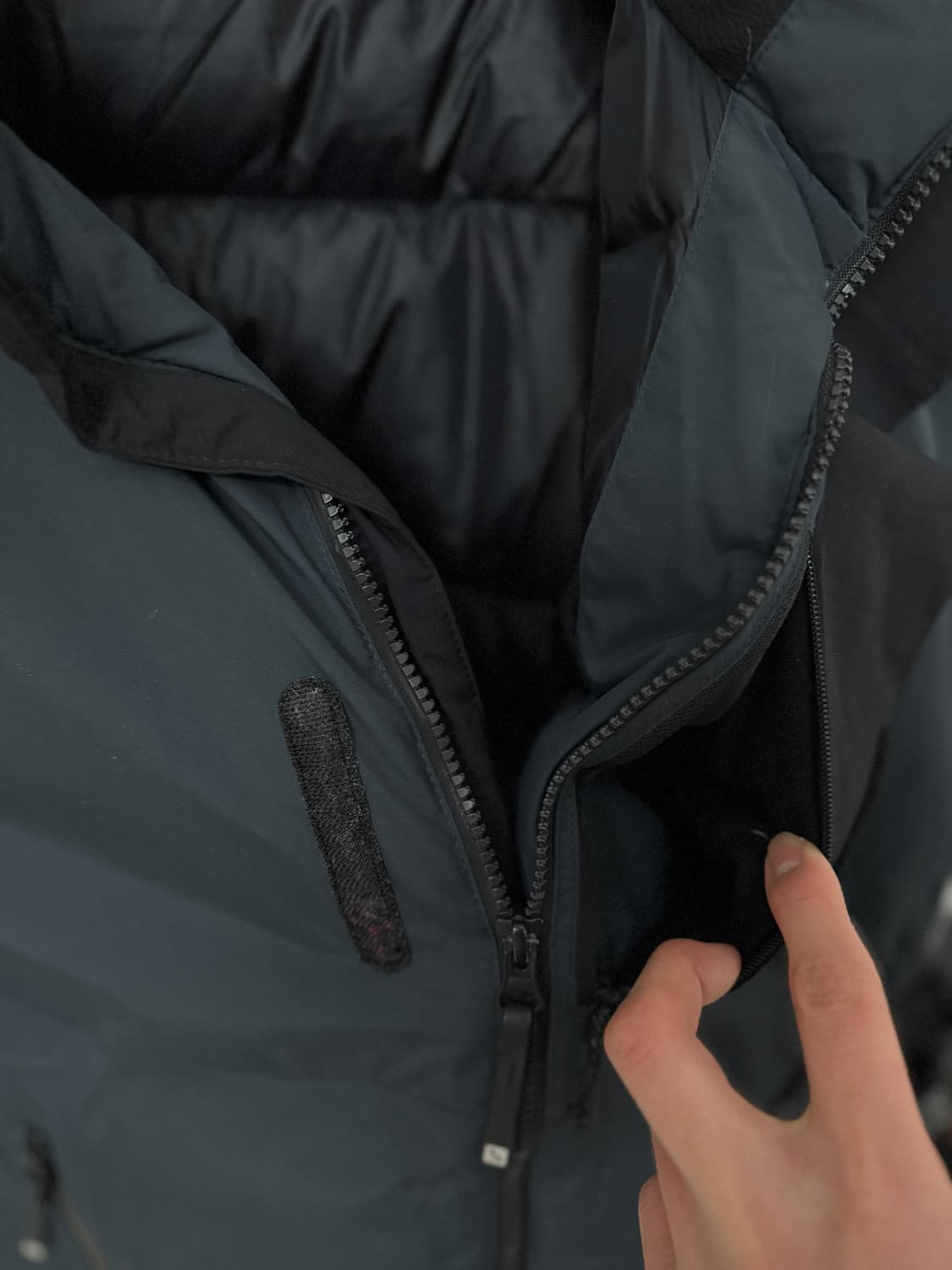 살로몬 [백화점.정품] 플랩 패딩 구스다운 거위 L(100ㅡ103) 그레 상품이미지5