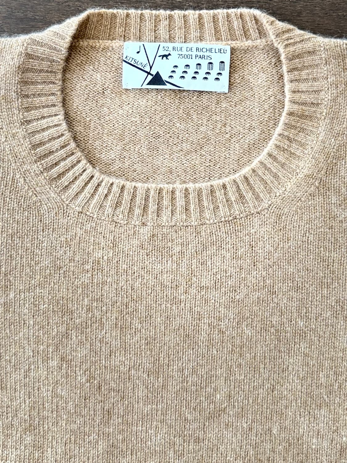 {메종키츠네} 캐시미어 스웨터 카멜 2000s 레어 피스 🦊 상품이미지1
