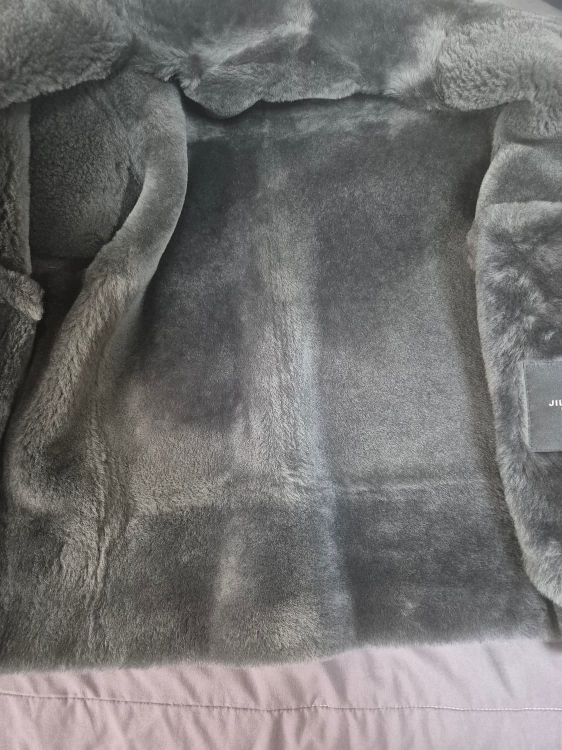 질스튜어트뉴욕 에비에이터 무스탕 그레이 M 상품이미지2