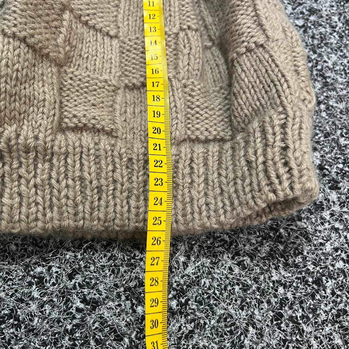 니트 오픈 비니 모자 베이지 상품이미지4