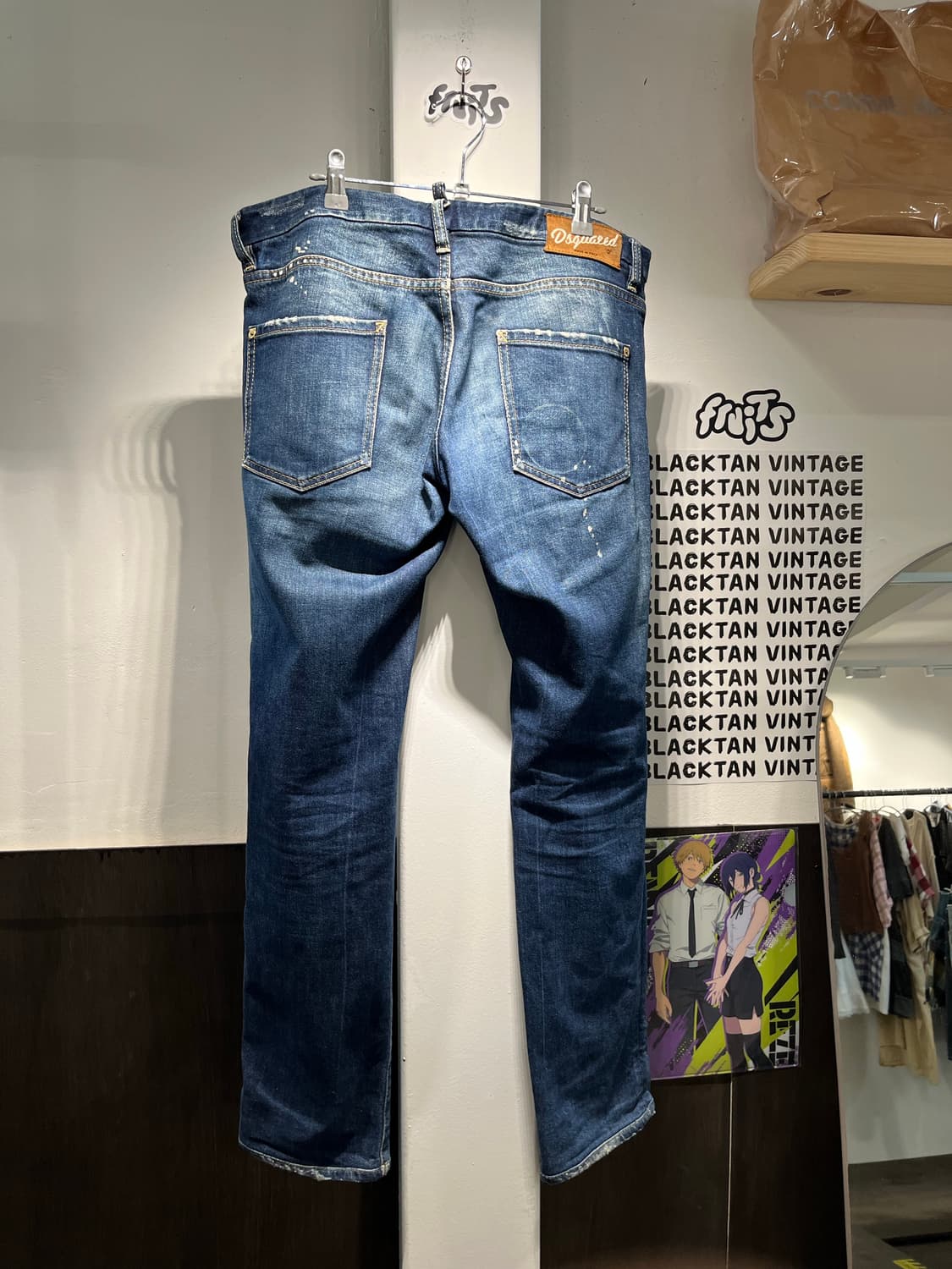 디스퀘어드2 멀티플래그 뱃지 데님팬츠 상품이미지2