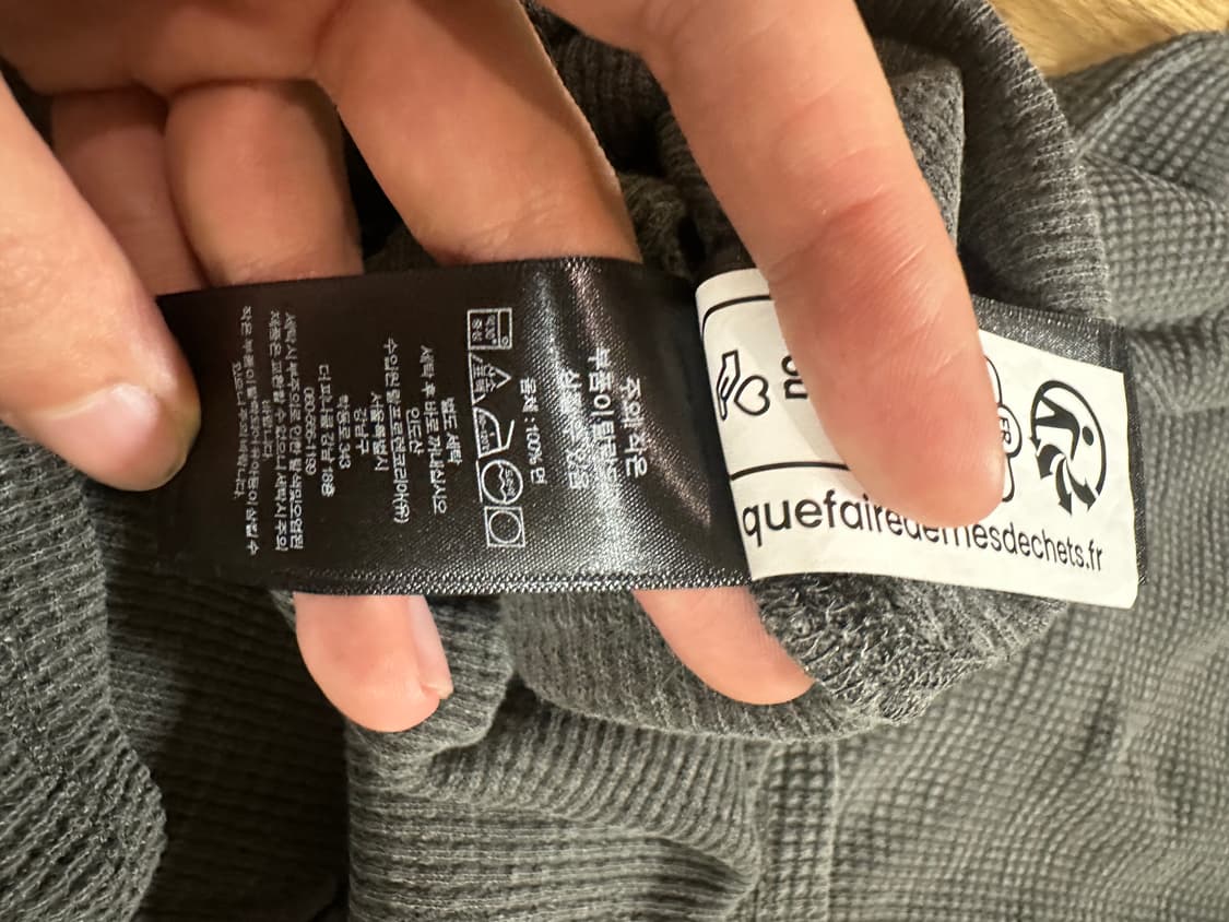 [S] RRL 더블알엘 와플 헨리넥 긴팔티셔츠 상품이미지5