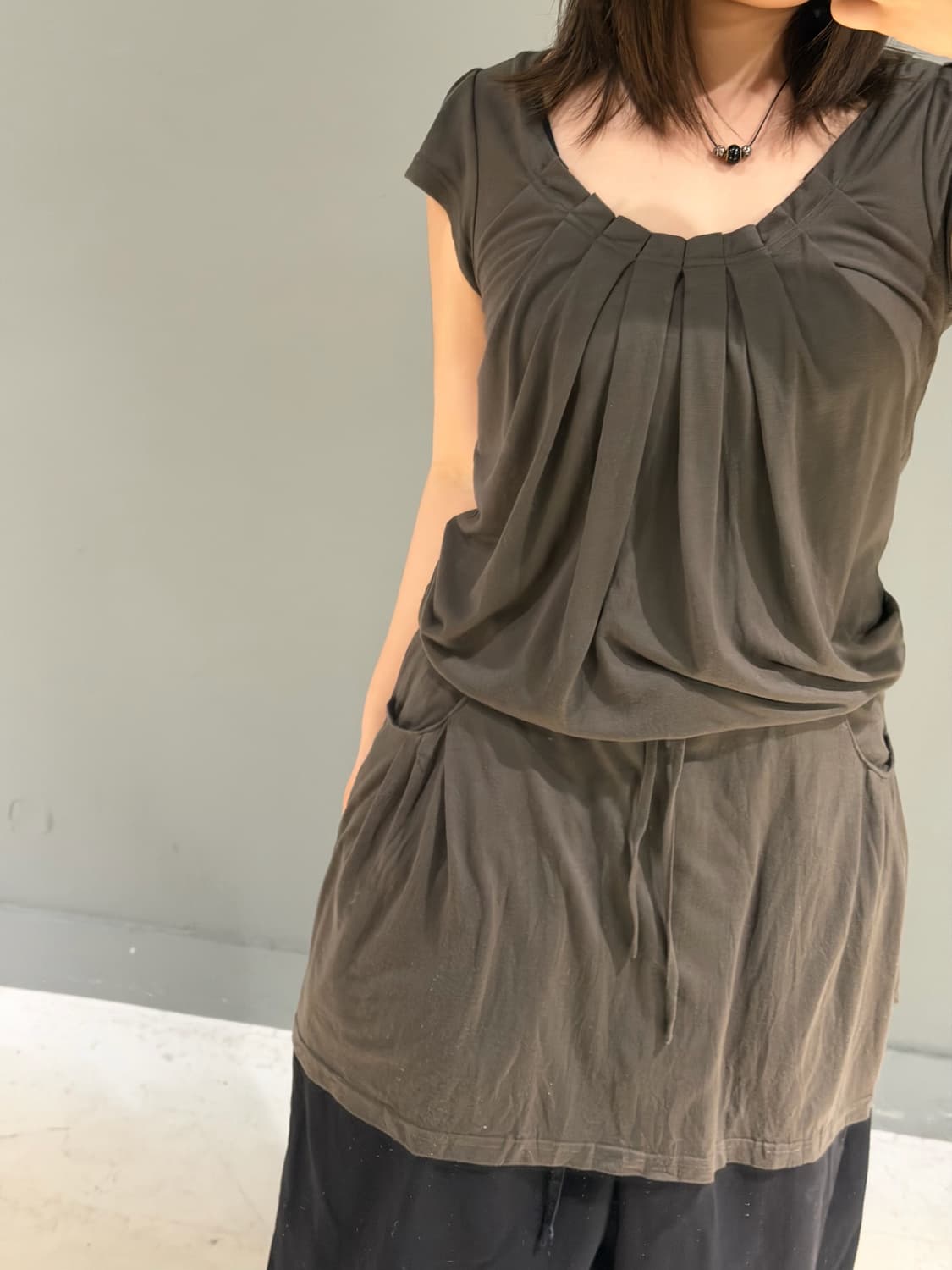 pleats detail pocket mini dress 상품이미지3