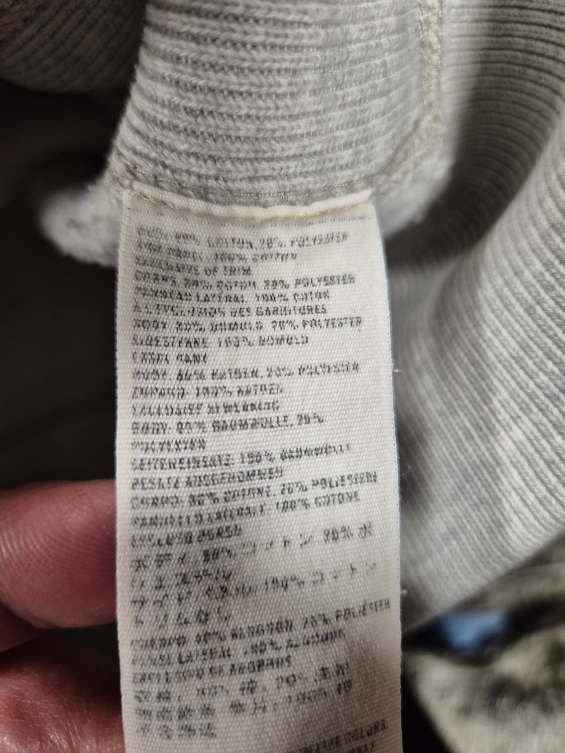 아베크롬비 Y2K 대장급 멜란지그레이 반집업 후드티(상태A급) 상품이미지9