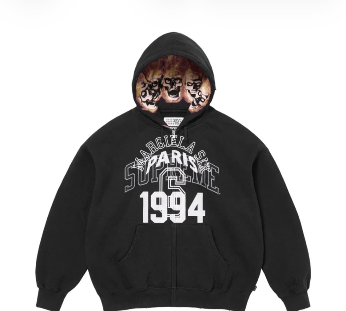 [M] 슈프림 메종마르지엘라 후드집업 블랙 상품이미지1
