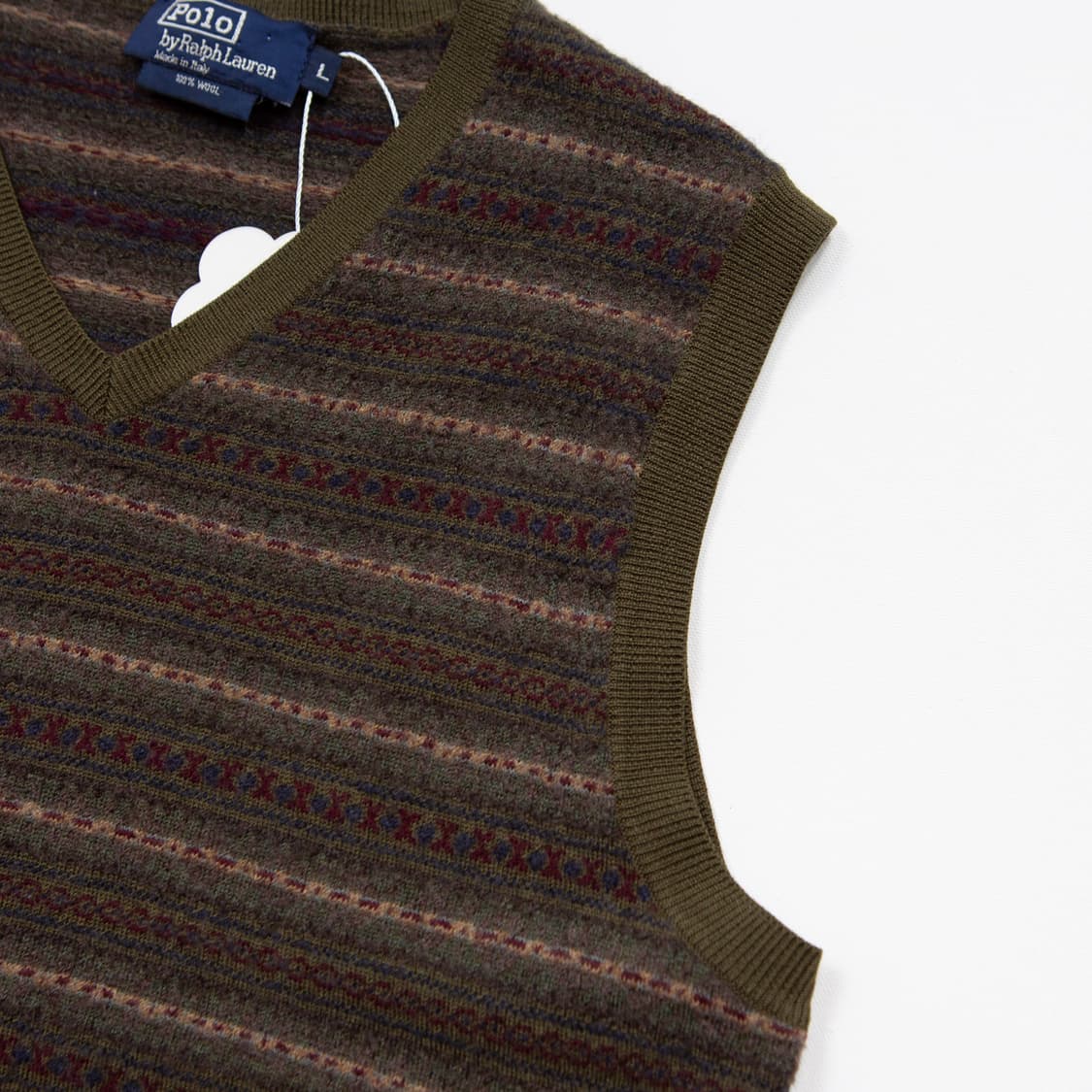 폴로 랄프로렌 이태리 메이드 페어아일 니트 베스트 상품이미지4