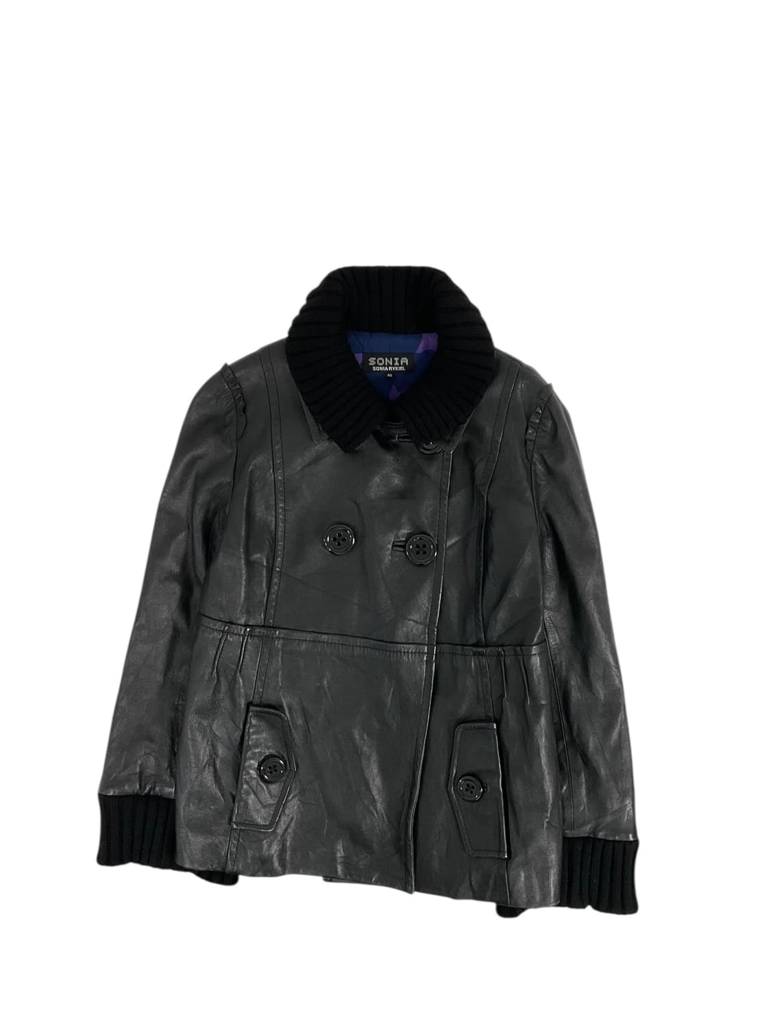 Sonia rykiel 버튼 가죽 자켓 상품이미지1