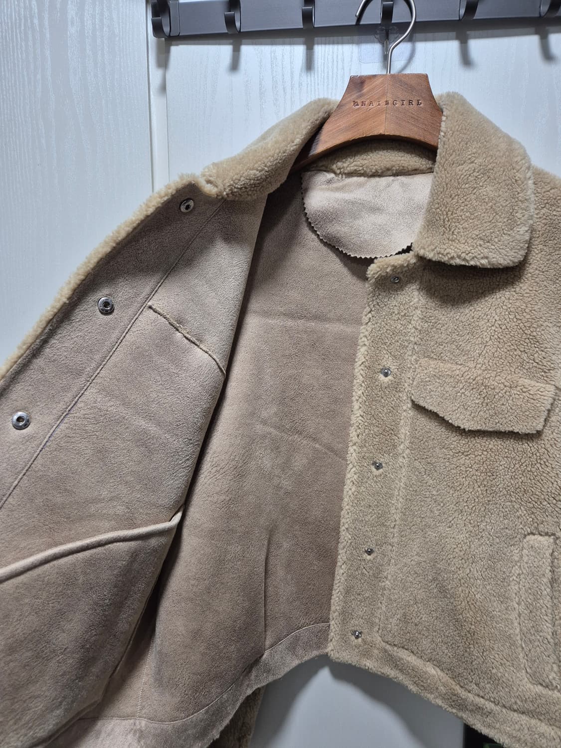 빈티지 베이지 뽀글이 자켓. 새상품 상품이미지6