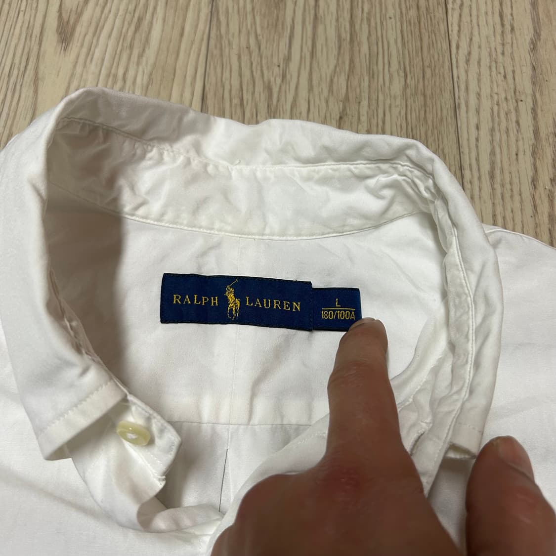 폴로랄프로렌 정품 화이트 셔츠 105 상품이미지4