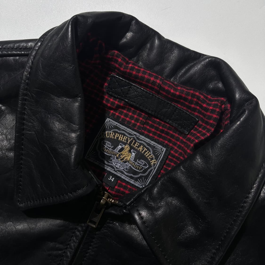 Curphey Leather 홀스하이드 레더 싱글 자켓 상품이미지4