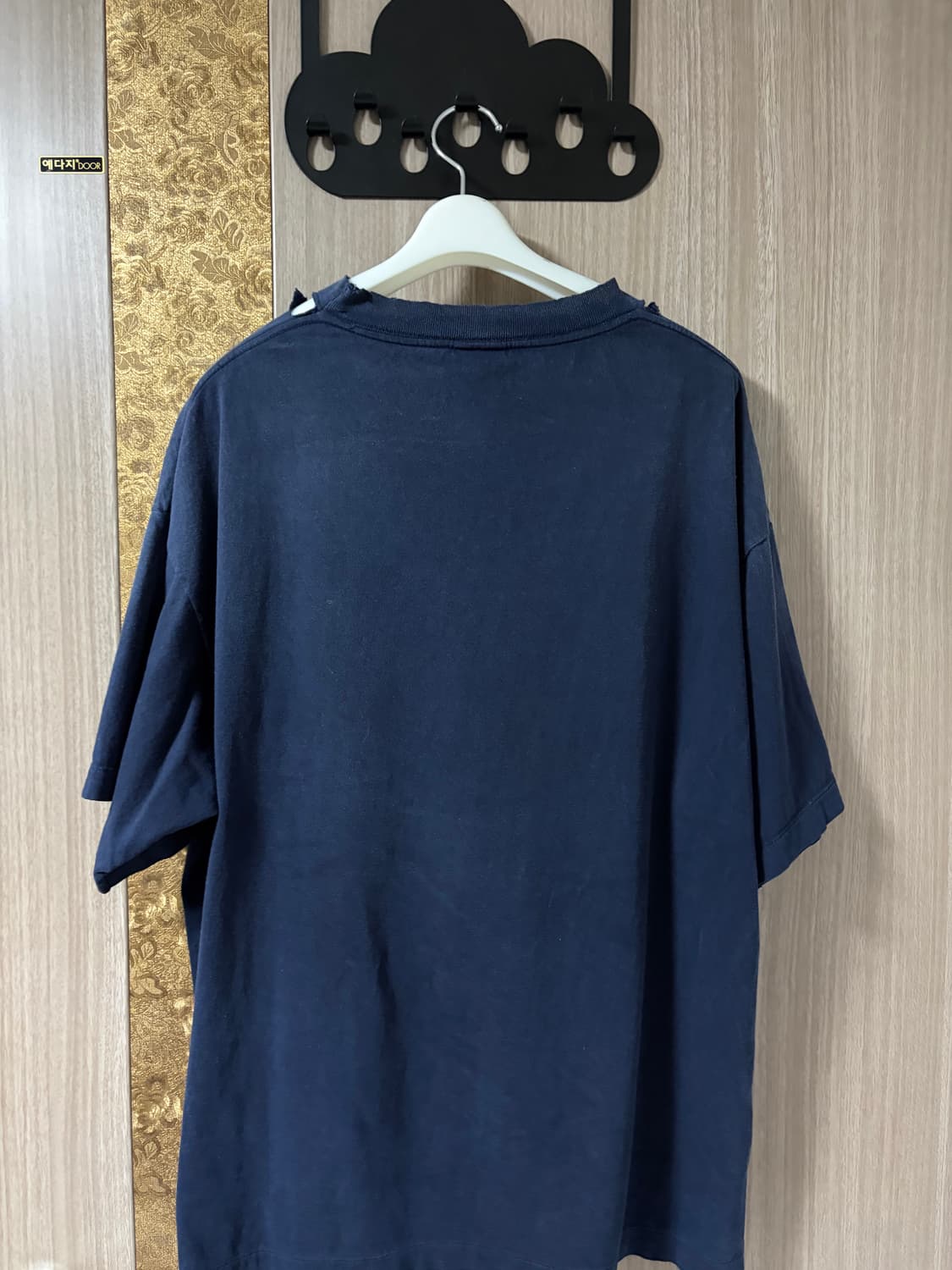 세인트미카엘 네이버후드 티셔츠 네이비 XL 상품이미지5