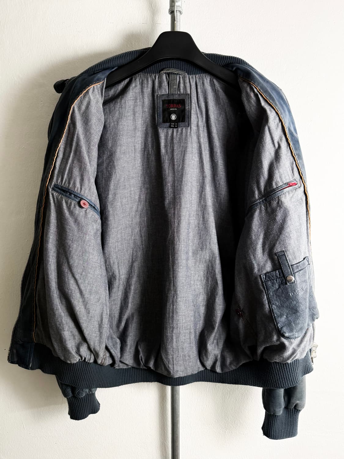  Torras Lambskin Leather Bomber Jacket 상품이미지10