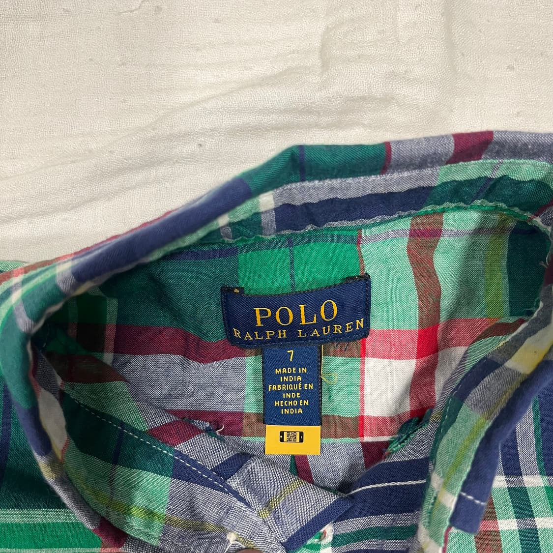 폴로 Ralph Lauren 키즈 클래식 체크 셔츠 (7세) 120 상품이미지3