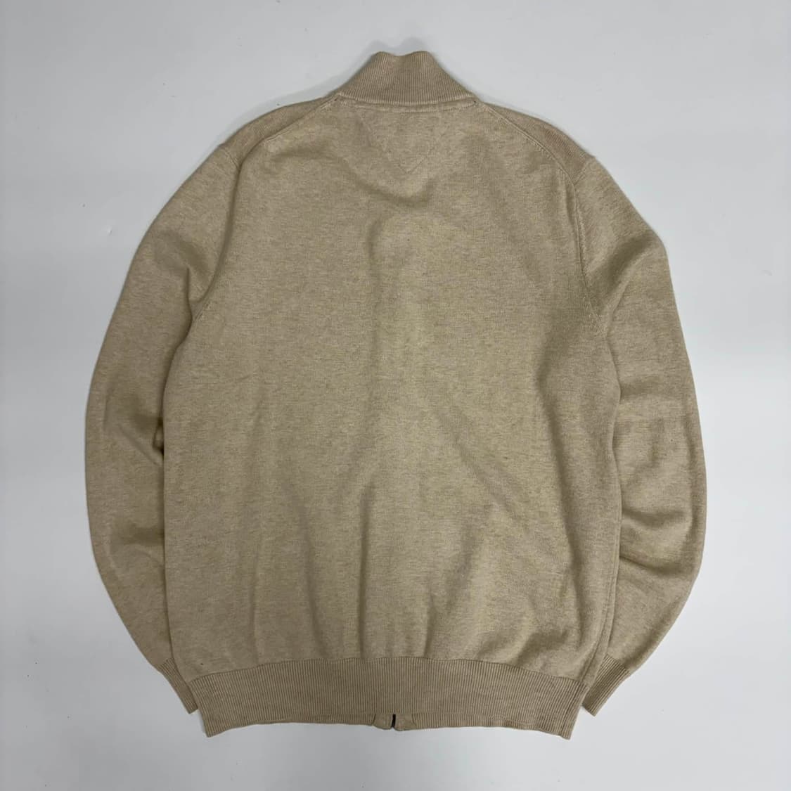 타미힐피거 베이지 핀터깔 코튼 니트 집업 희귀져지(L) 상품이미지5