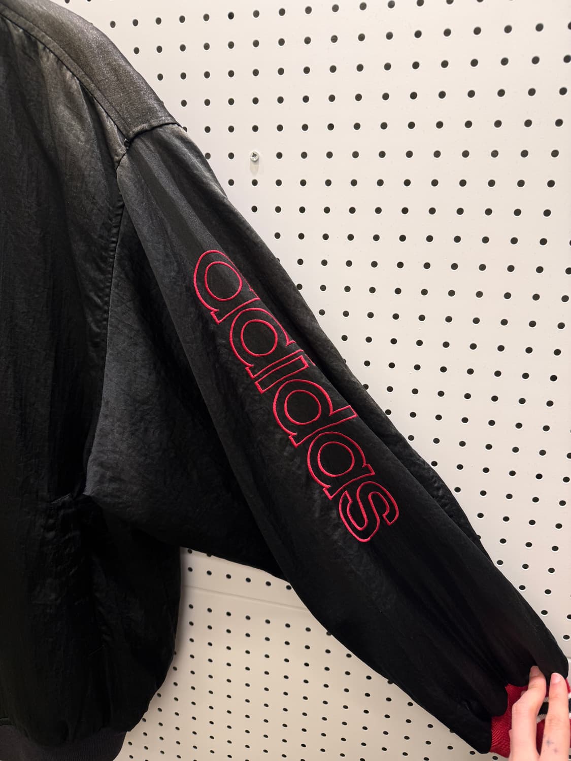 00s 아디다스 올드스쿨 사틴 바시티 자켓 U43 상품이미지3