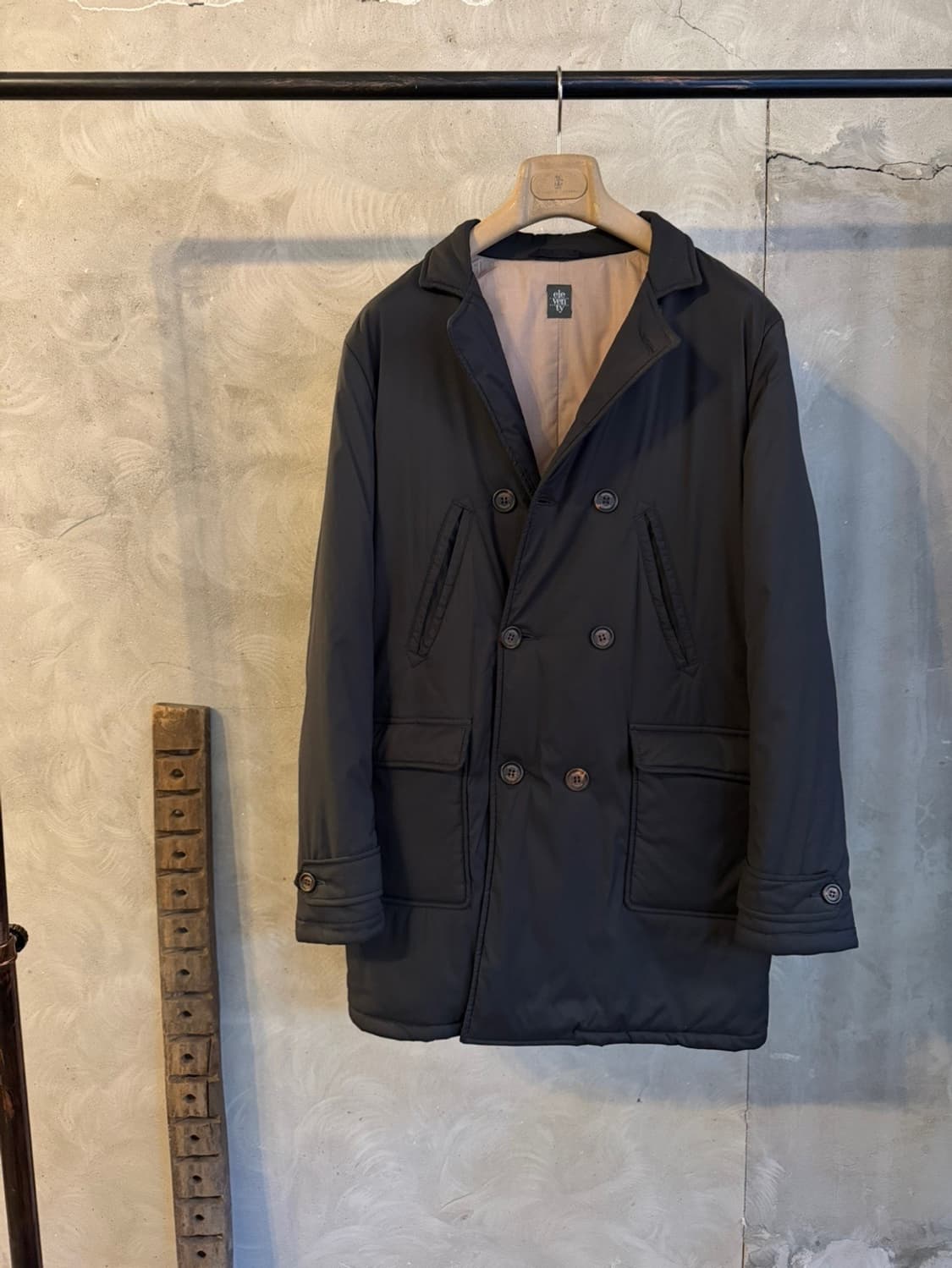 일레븐티 더블 브레스티드 패딩 코트 슬림100 상품이미지5