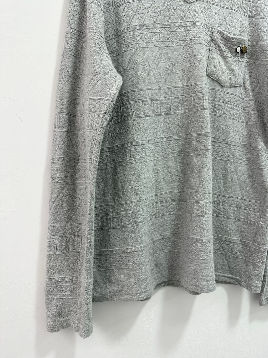 PINC PONC v neck geometric knit sleeve 상품이미지3