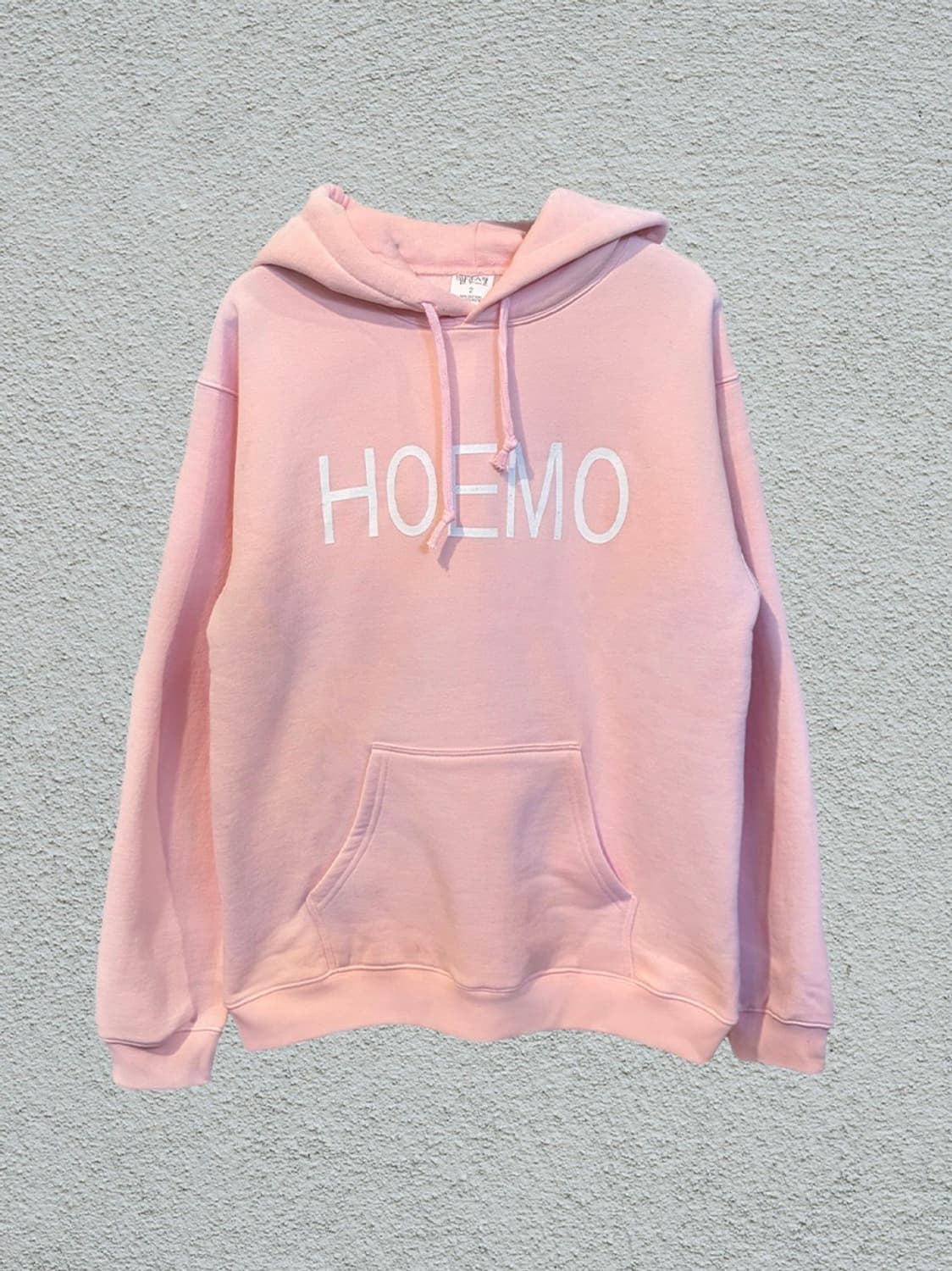 (1) 빨간줄 사피엔스 후디 핑크 상품이미지1