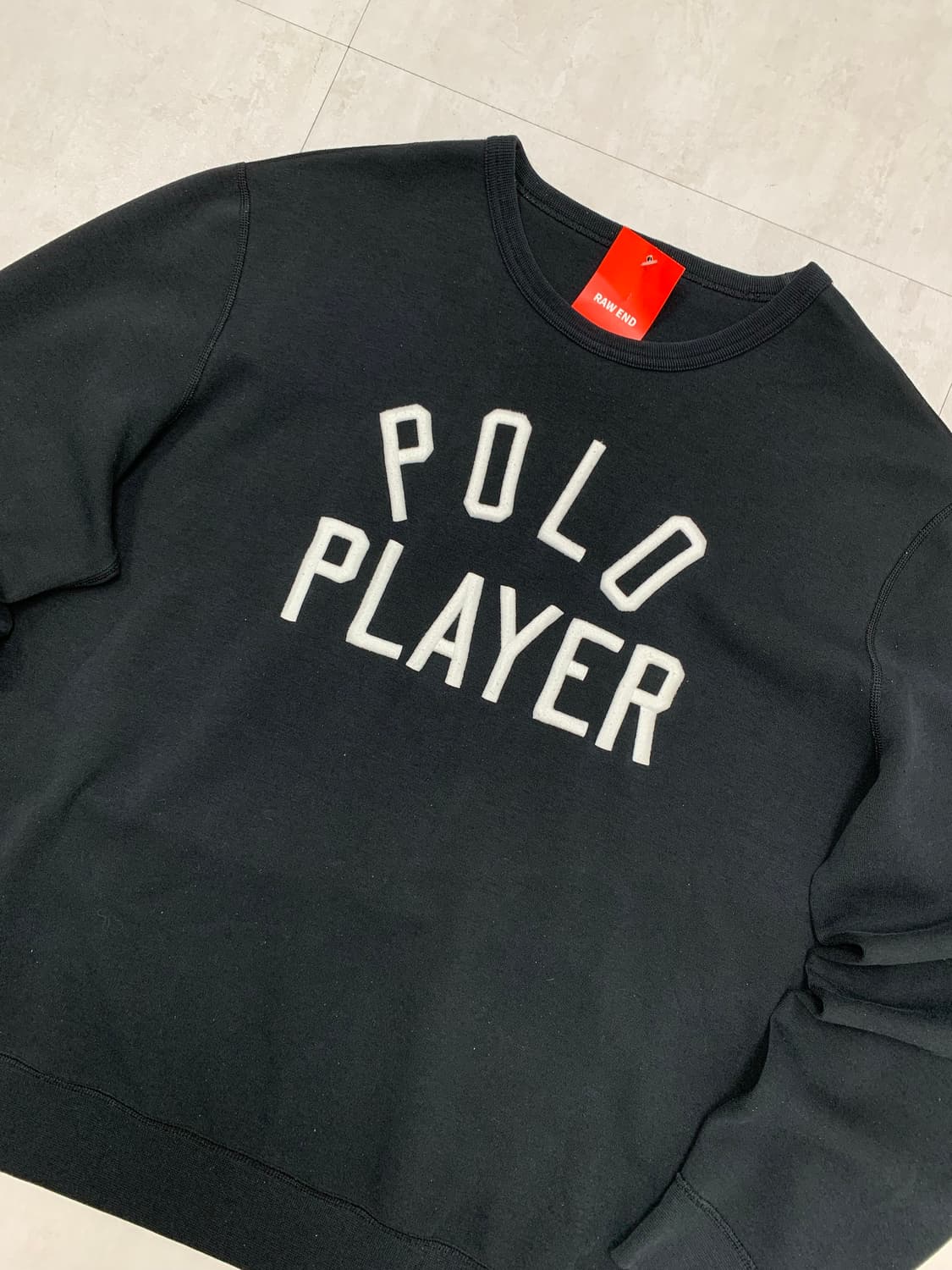 폴로 플레이어 블랙 맨투맨 #619 상품이미지2