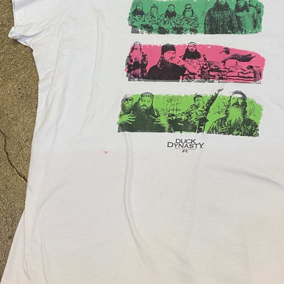 미국 빈티지 덕다이내스티 프린팅 빅사이즈 반팔티 상품이미지2