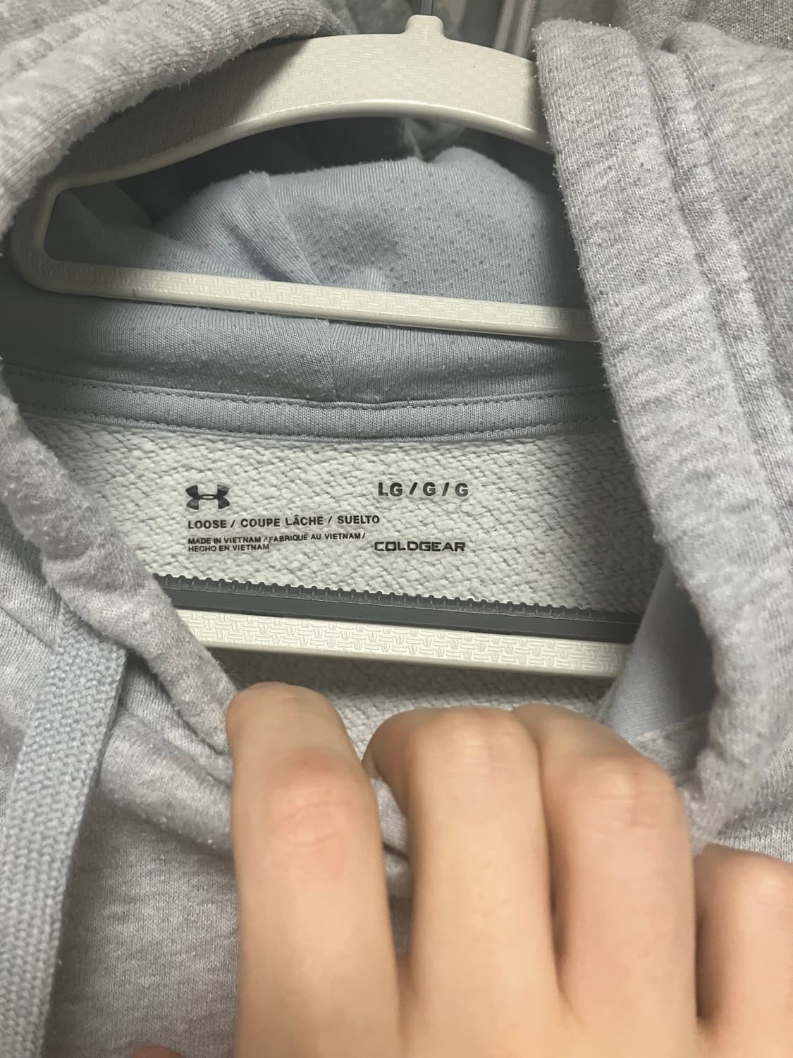 언더아머 회색 후드티  상품이미지2