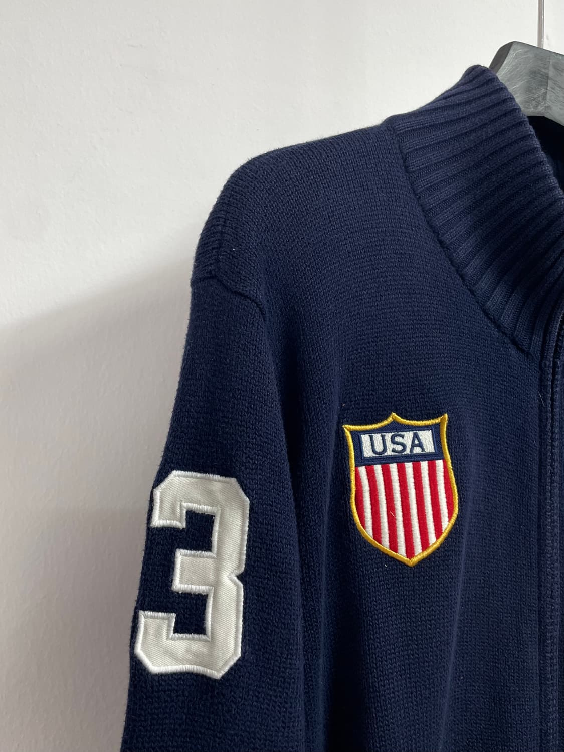 폴로 랄프로렌 USA 빅포니 니트집업 (on.54)   상품이미지4