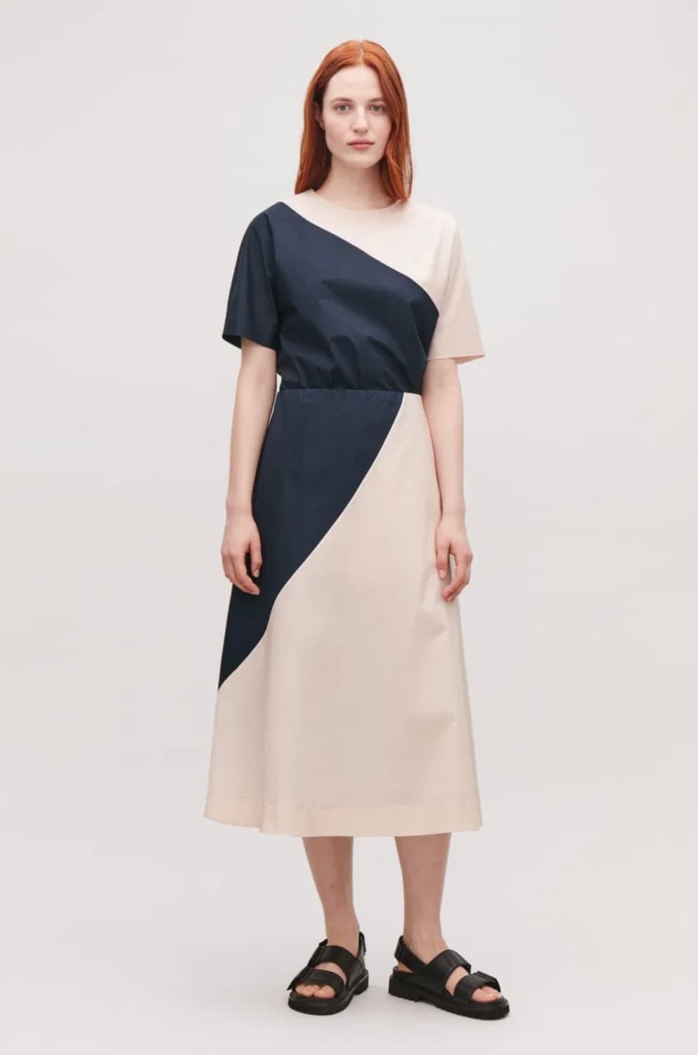 COS 컬러 블록 롱 스커트 EUR 34 상품이미지3