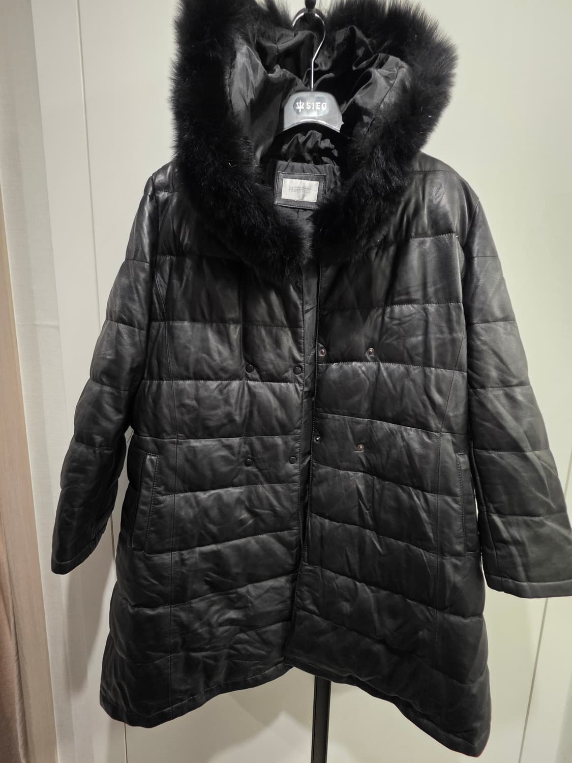 HASSTIGE 양가죽 후드 패딩 코트 99 상품이미지4