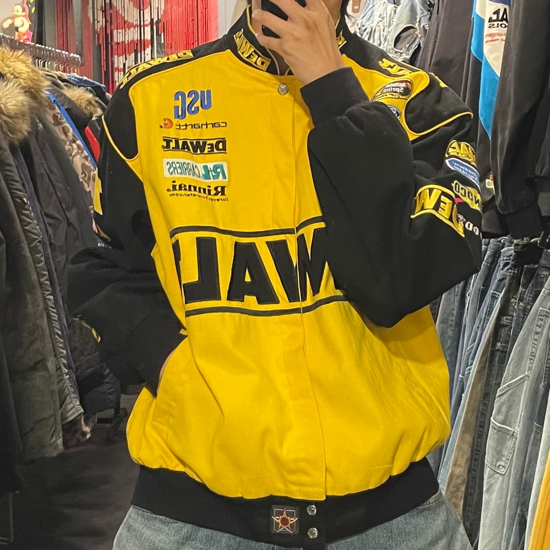 [IM] JH MADE DEWALT 드월트 옐로우 코튼 레이싱자켓 상품이미지6