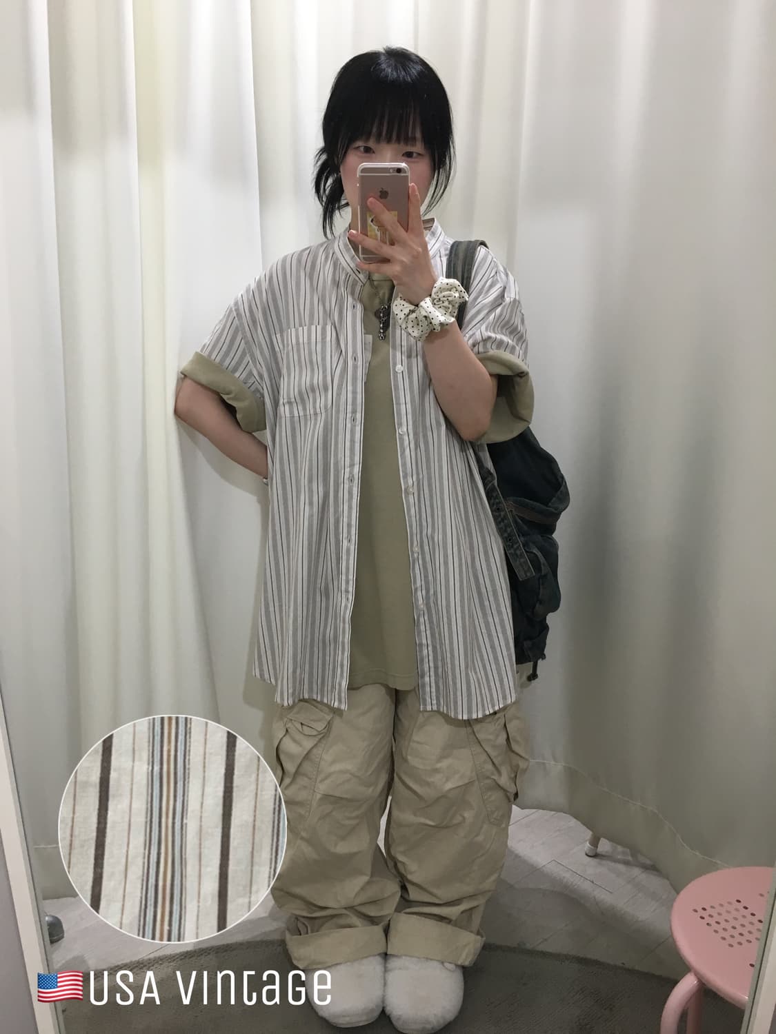 🇺🇸USA vintage Stripe shirt 상품이미지1