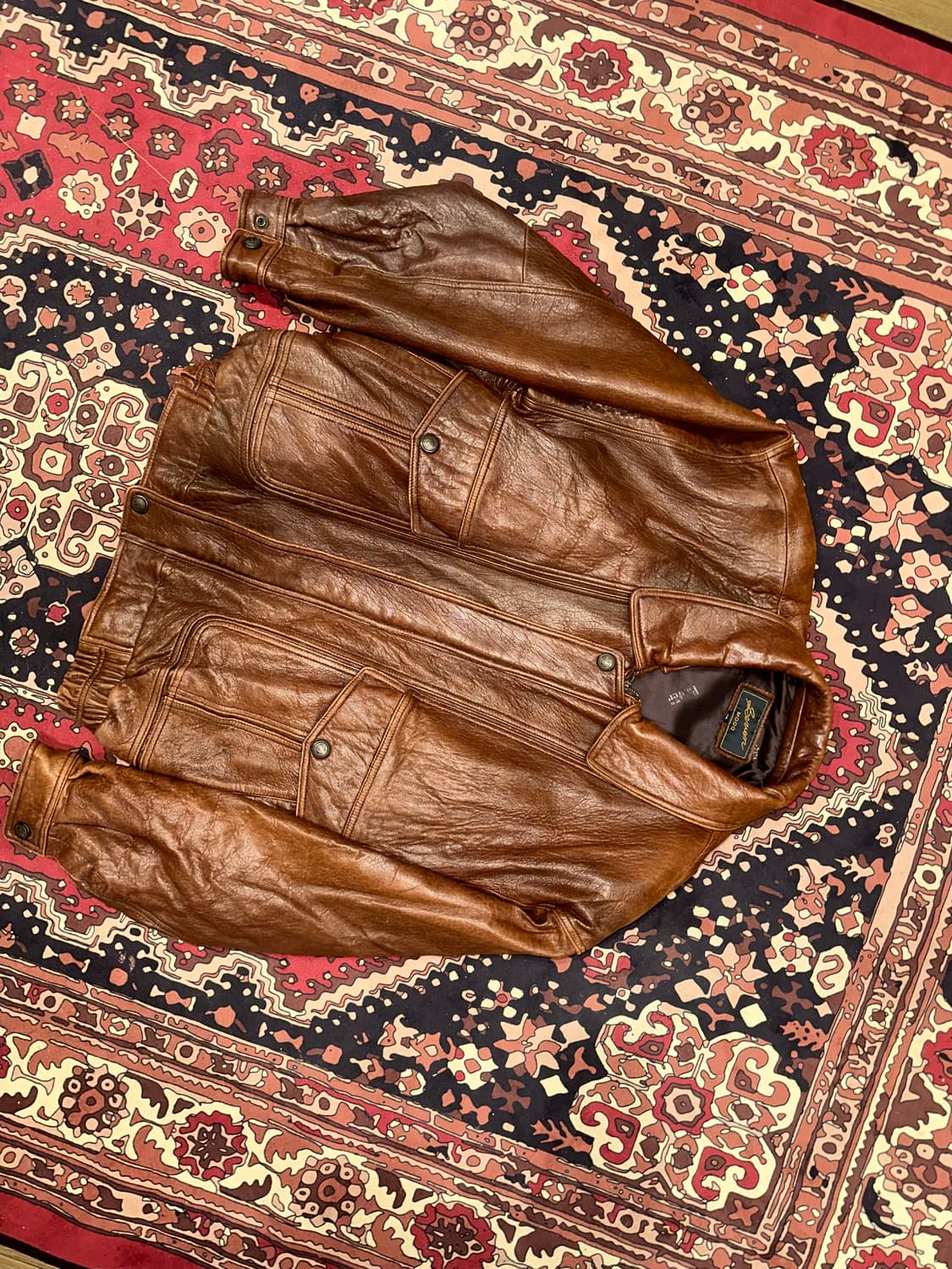 ( 2XL-3XL ) 가죽자켓 봄버자켓 푸퍼자켓 양가죽자켓 남성가죽자켓 상품이미지5