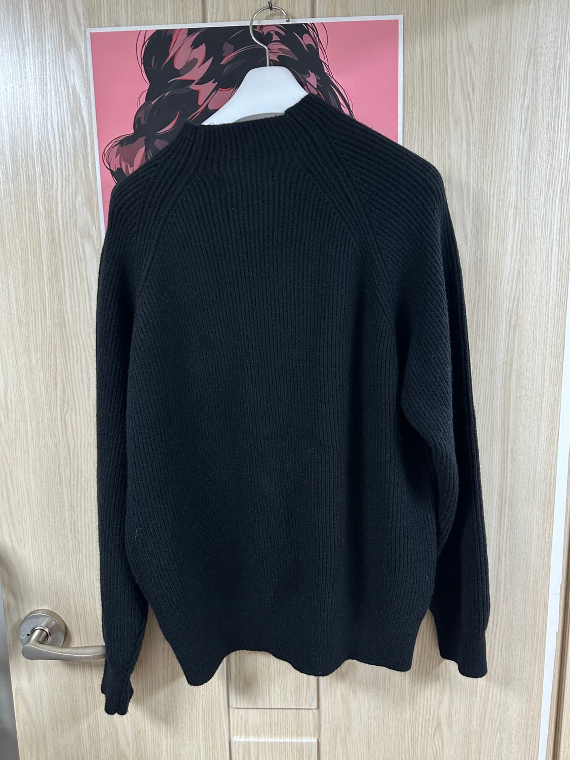 넥라인 버튼 니트 1회착용 상품이미지4