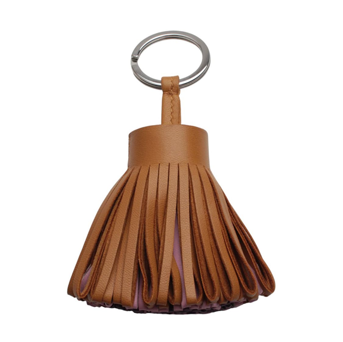 에르메스 골드 로즈 사쿠라 울트라 바이올렛 폼폼 테슬 키링 상품이미지1