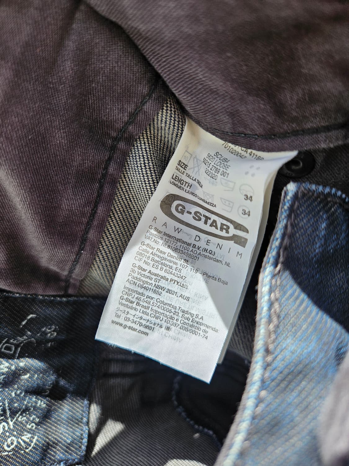 지스타 로우 코티드 바이커 데님 팬츠 상품이미지6