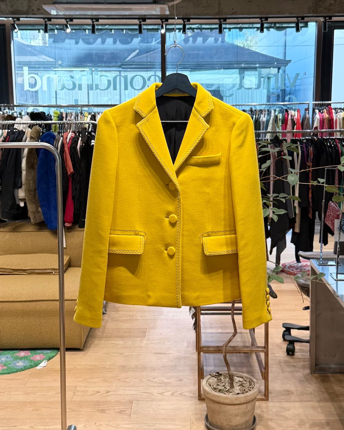 보테가 베네타 옐로우 3b 블레이저 자켓  상품이미지1