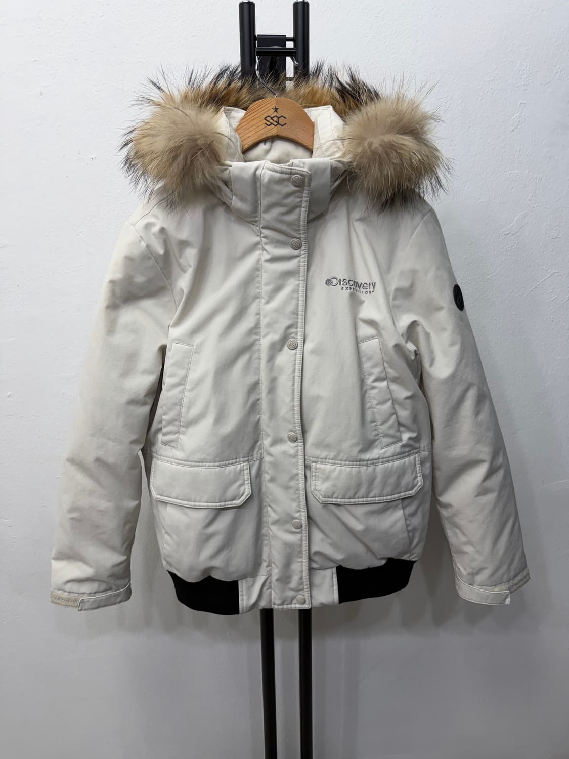 정품) 디스커버리 아이보리 여성 패딩 95 상품이미지1