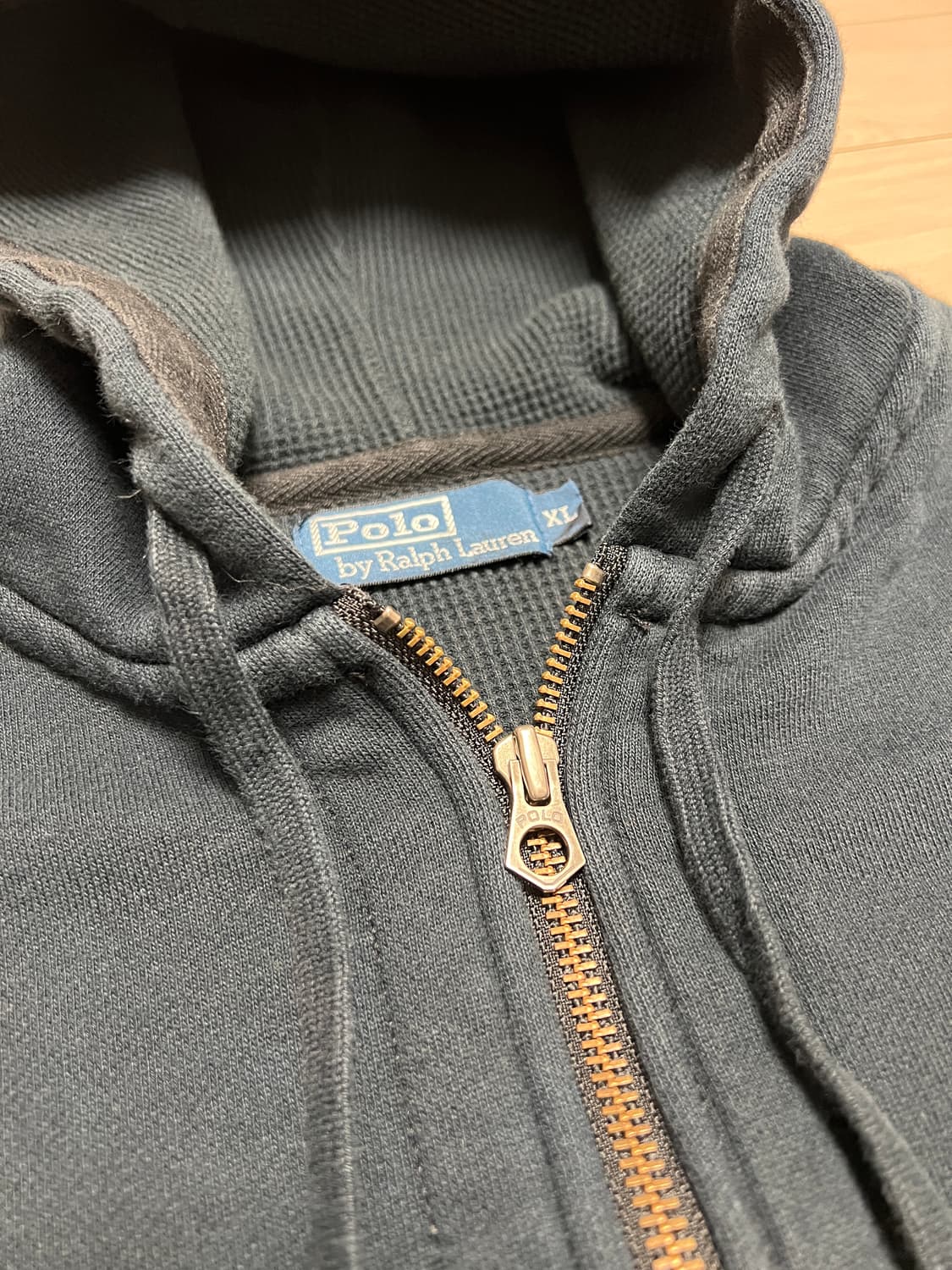 폴로 랄프로렌 로고 후드 집업 블랙 / XL (정품) 상품이미지4