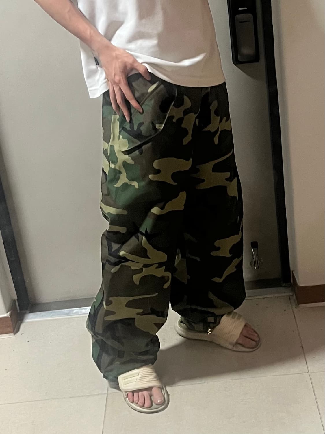 90년대 빈티지 카모 팬츠 상품이미지1