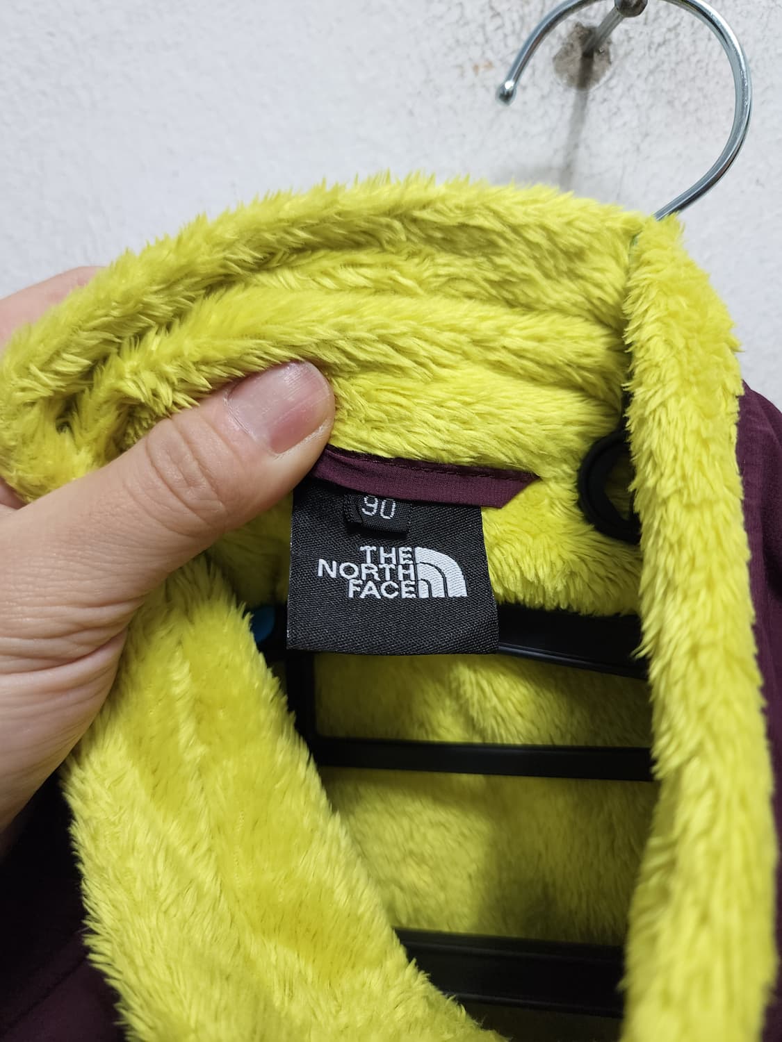 노스페이스 퍼플/옐로우 플리스 자켓 상품이미지3