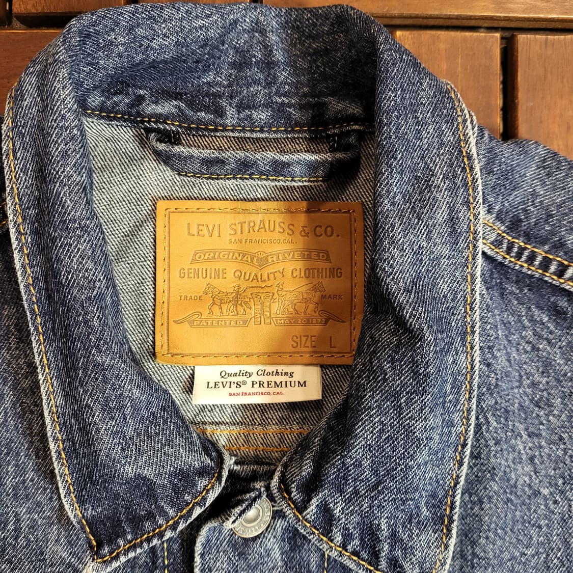 리바이스 데님 자켓 (L) BIG E 상품이미지5