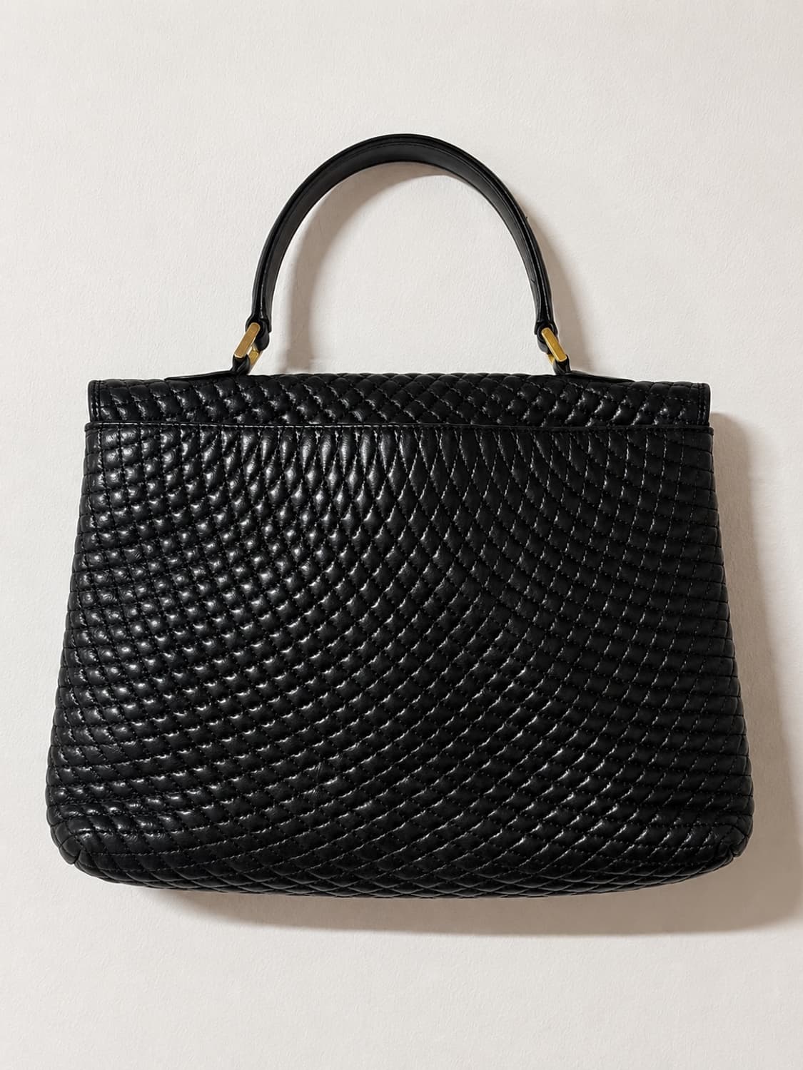 Bally 발리 블랙 퀼팅 레더 핸드백 상품이미지4