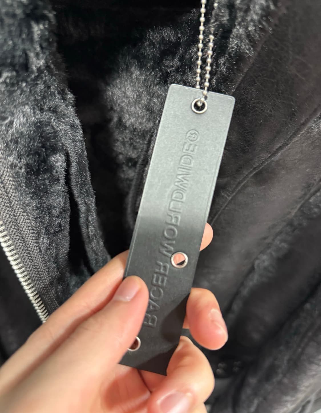 레이서 월드와이드 쉽스킨 퍼 자켓 M size 상품이미지6