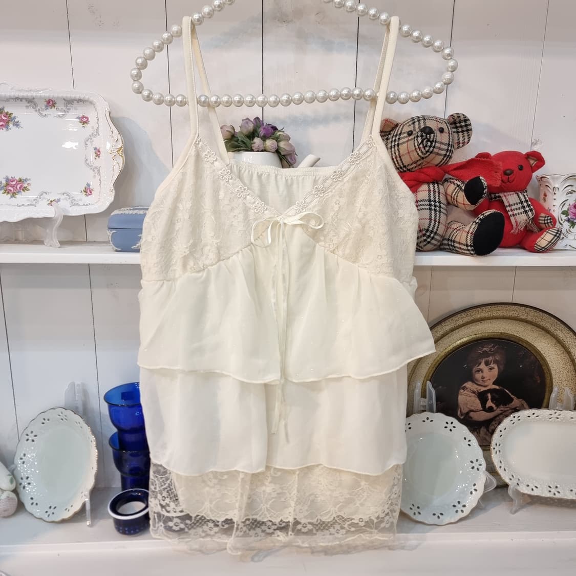 레이스 캉캉 나시 블라우스 상품이미지1