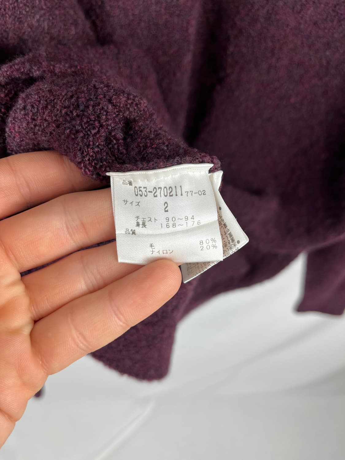 PEARLY GATES 버건디 컬러니트 상품이미지5