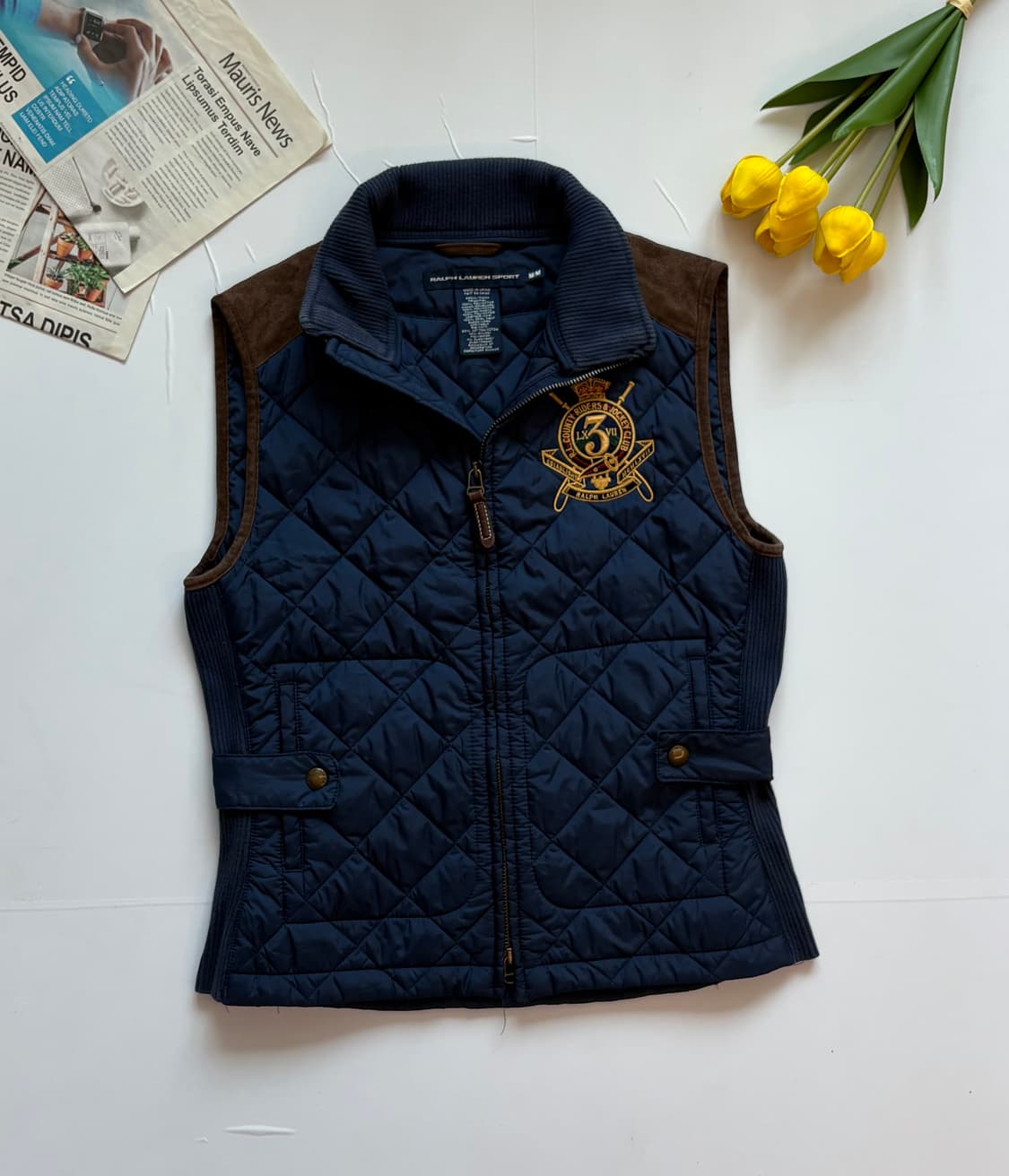 Polo 폴로랄프로렌 네이비 퀄팅 베스트 상품이미지2