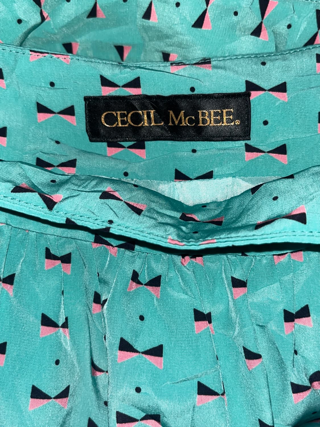 세실맥비 y2k 복고 민트 벨트 스커트 상품이미지4