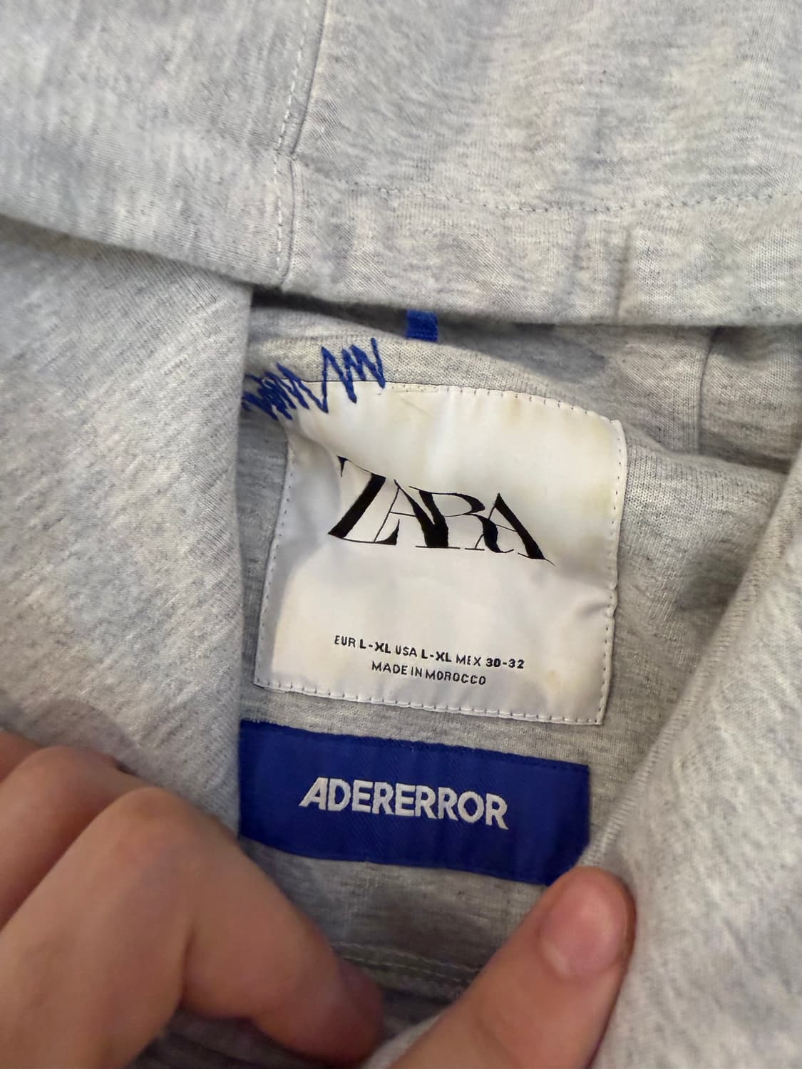 자라 X 아더에러 콜라보 후드티 그레이 상품이미지6