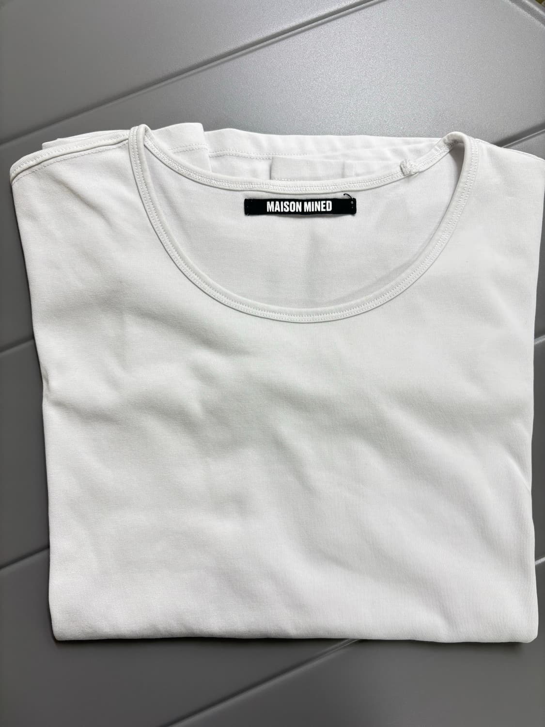 (L) 메종미네드 U넥 베이직 2팩 반팔 티셔츠 상품이미지7