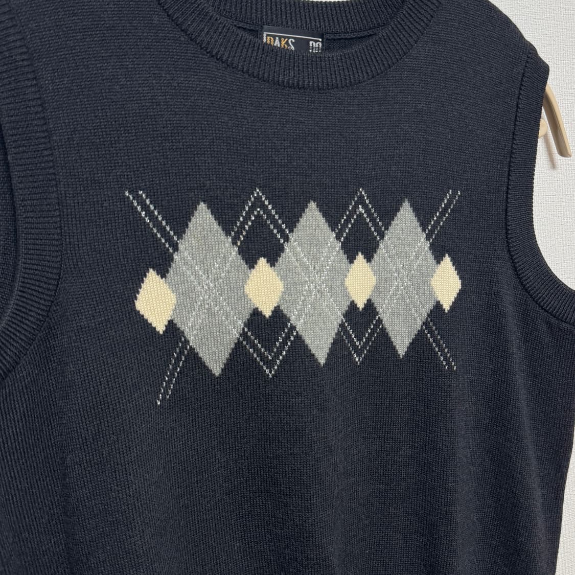 빈티지 닥스 아가일 니트베스트 상품이미지2