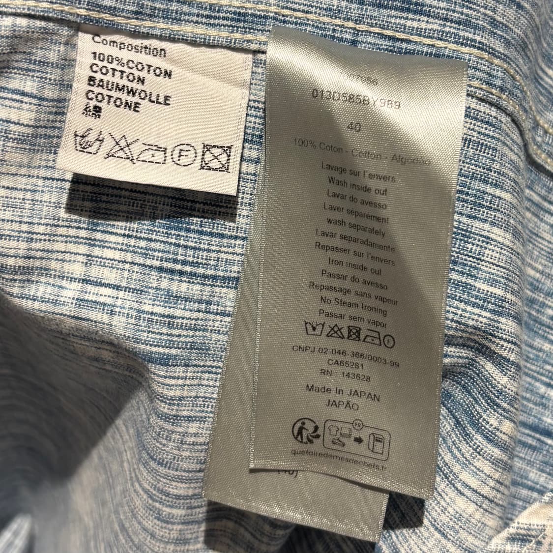 [40]디올 오블리크 카스리 데님 오버셔츠 상품이미지3